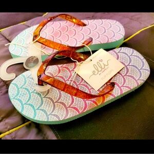 Girls Mermaid Flip Flops